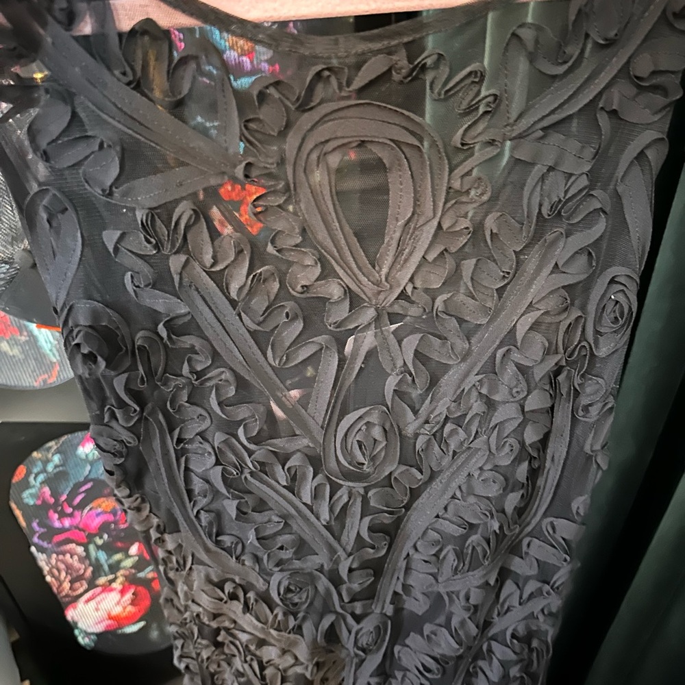 JS Boutique Black Textured Dress